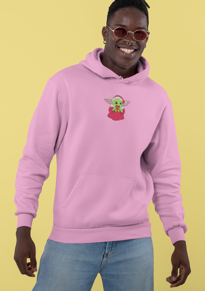 Christmas Yoda Embroidered Hoodie