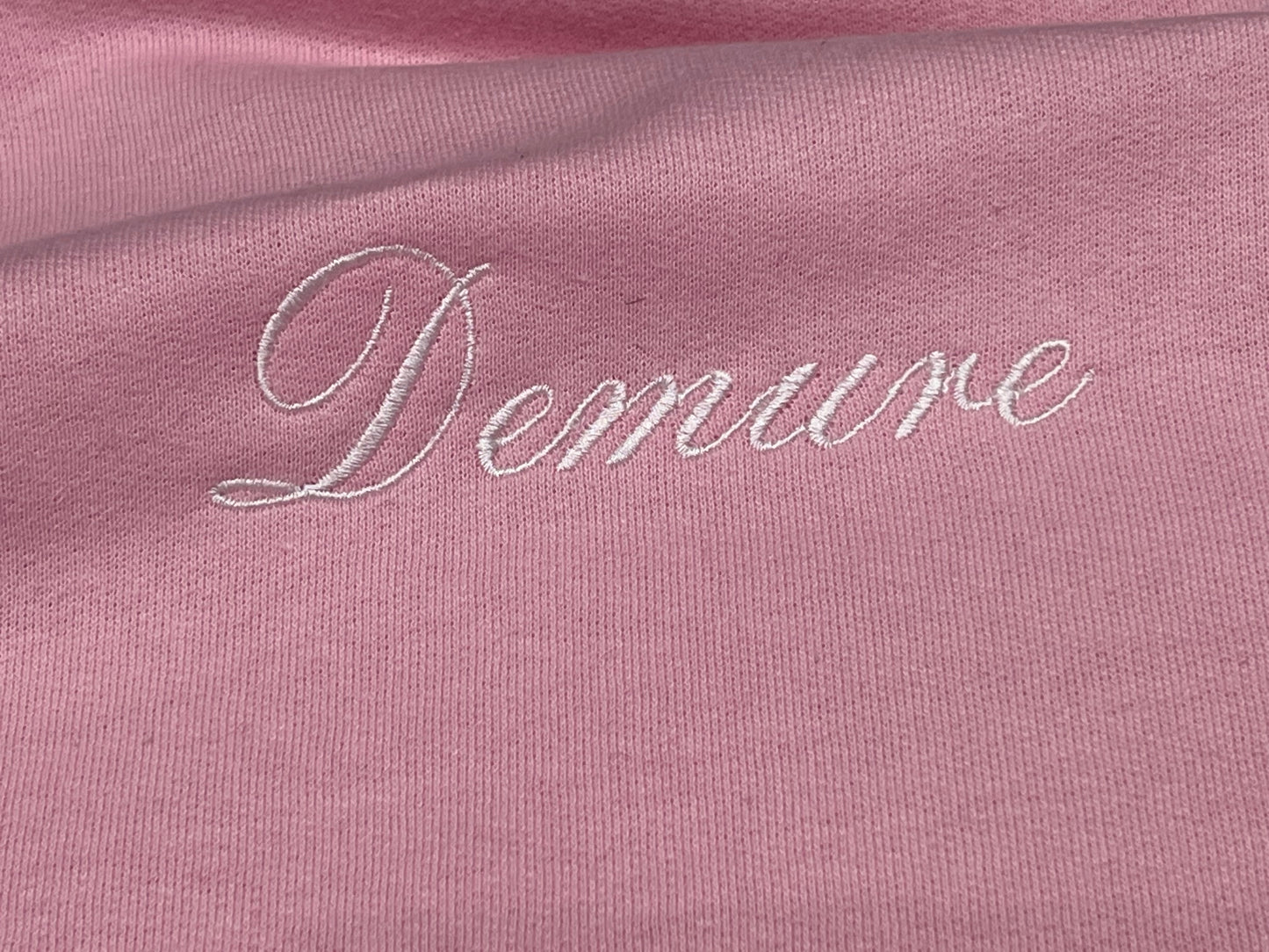 Demure Embroidered Hoodie