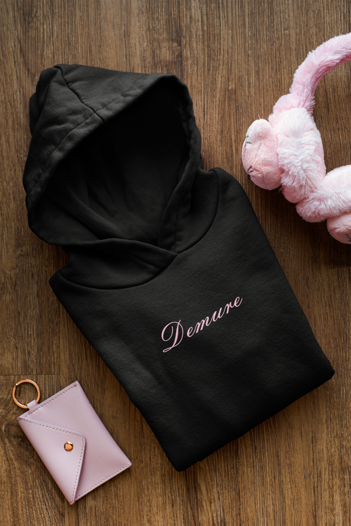 Demure Embroidered Hoodie